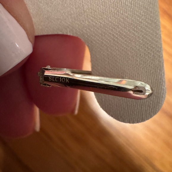 Diamond Fascination Oval Hinged Hoop Earrings - Picture 6 of 7